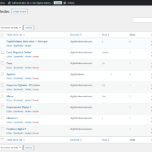 NetWork - MultiSitio WordPress en construcción