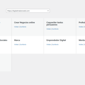 MultiSitio WordPress funcionando