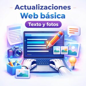 Actualizaciones web básica textos y fotos