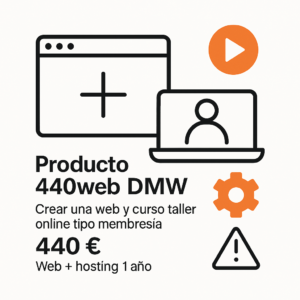 Web 440 tú web a tú ritmo dominio + hosting multisitio