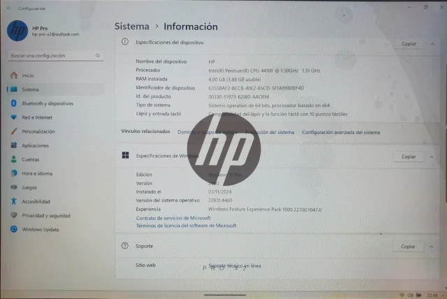 HP Pro Portátil todo en uno windows 11 original pantalla táctil tablet - Imagen 3
