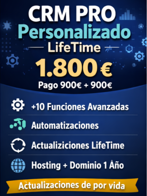 CRM PRO Personalizado empresas - Provisión de fondos estudio